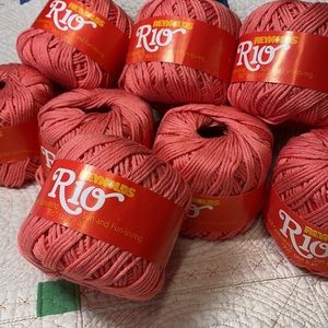 REYNOLDS Rio 100% cotton yarn lot of 8 skeins made in Brazil
